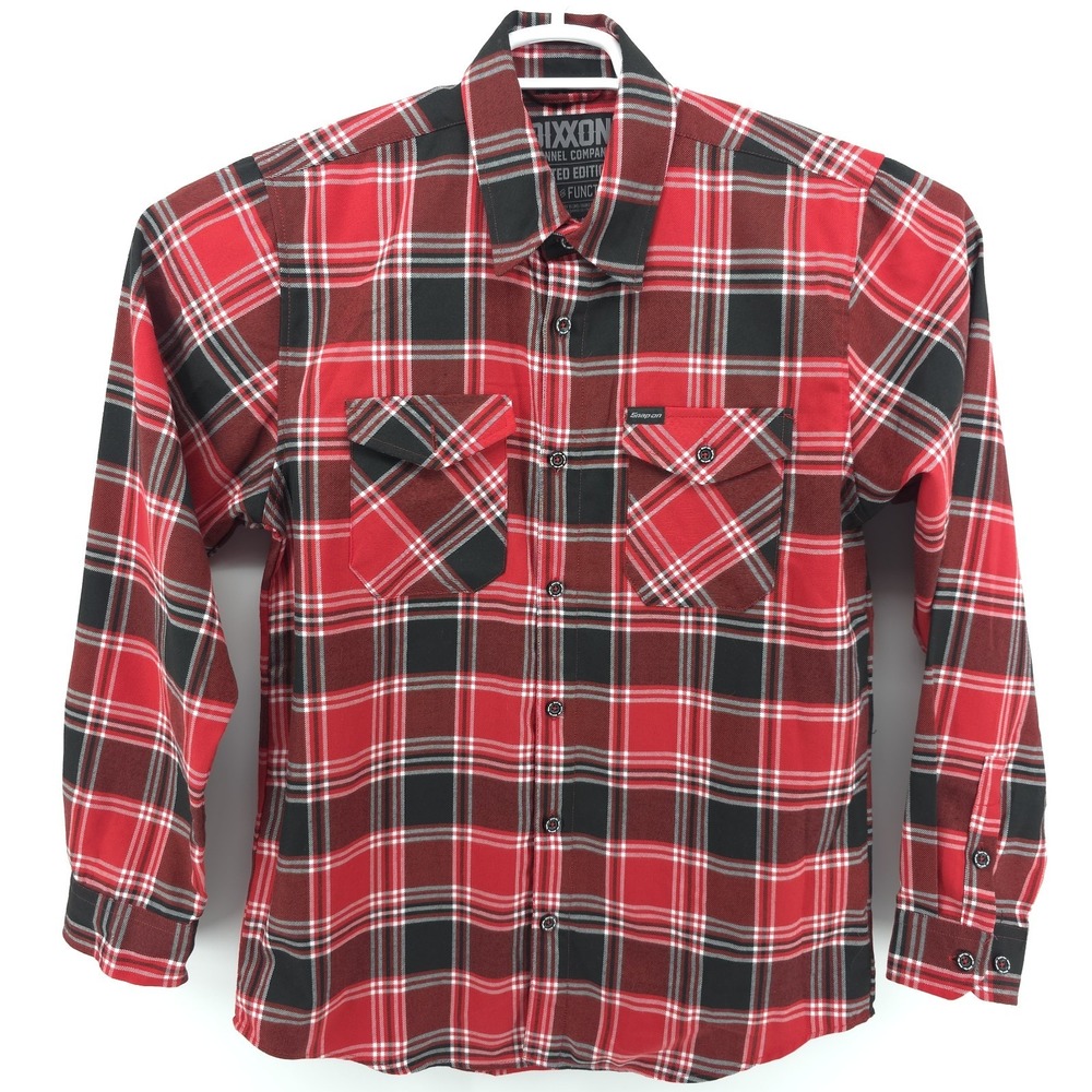 Dixxon Flannel Shirt Snap On Tools Edition  Rare Mens Medium Long Sleeve Button - Picture 2 of 10